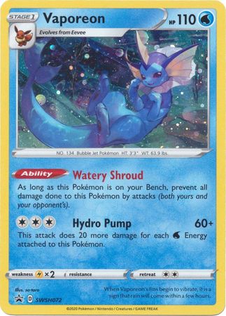 Vaporeon (SWSH072) [Sword & Shield: Black Star Promos] | Total Play