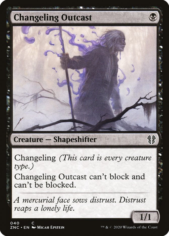 Changeling Outcast [Zendikar Rising Commander] | Total Play