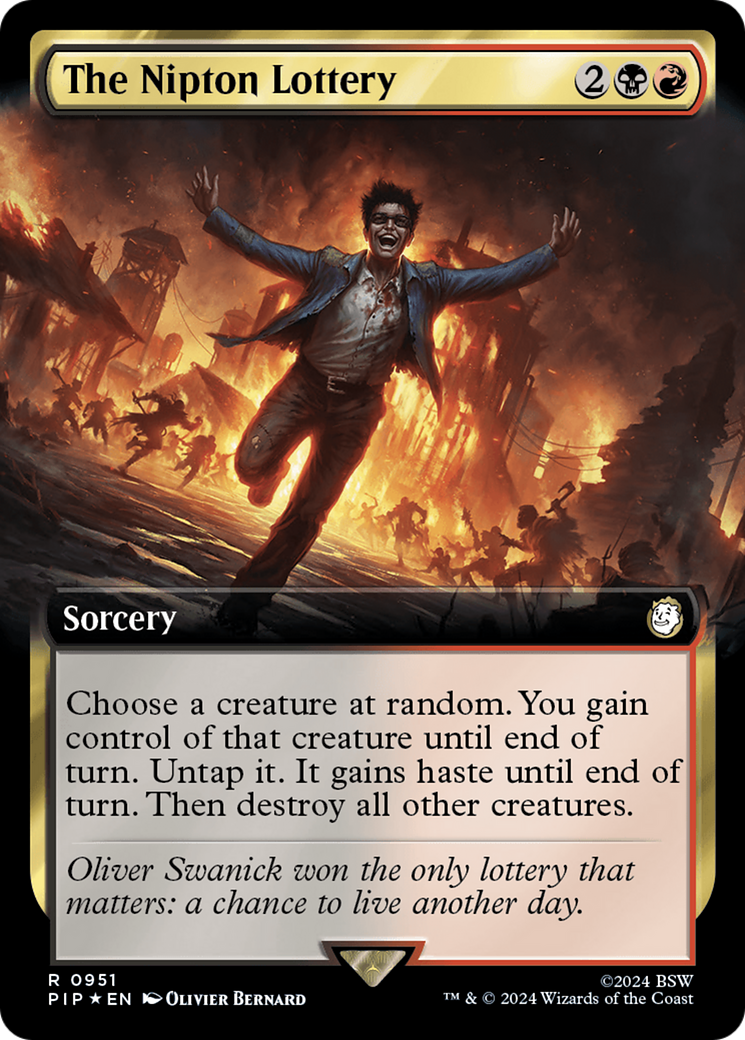 The Nipton Lottery (Extended Art) (Surge Foil) [Fallout] | Total Play