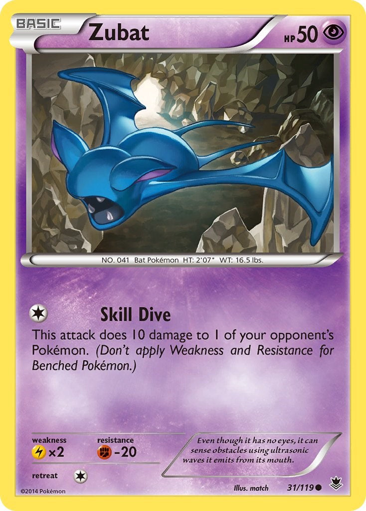 Zubat (31/119) [XY: Phantom Forces] | Total Play