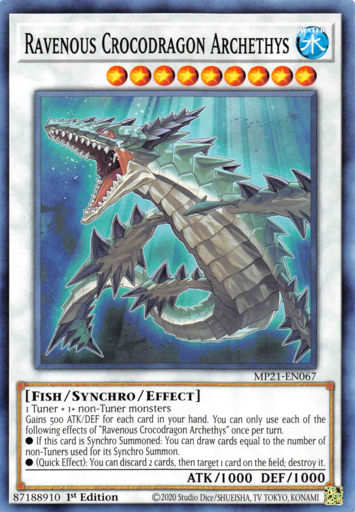 Ravenous Crocodragon Archethys [MP21-EN067] Common | Total Play