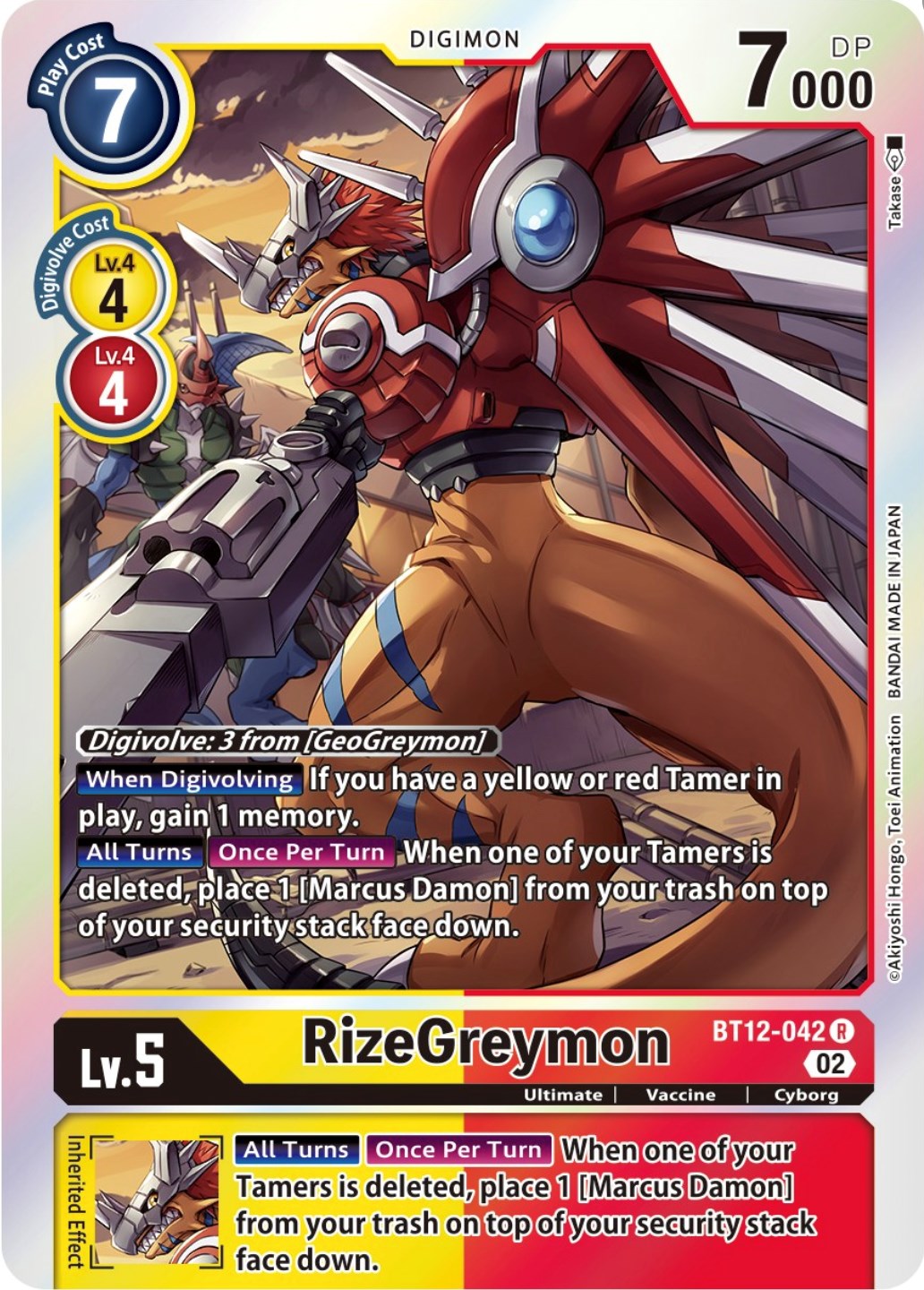 RizeGreymon [BT12-042] [Across Time] | Total Play