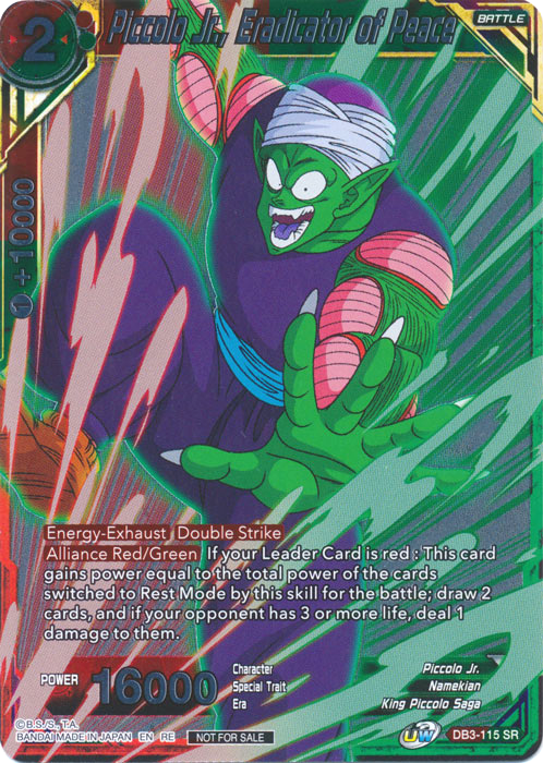 Piccolo Jr., Eradicator of Peace (Event Pack 09 - Alternate Foil) (DB3-115) [Tournament Promotion Cards] | Total Play