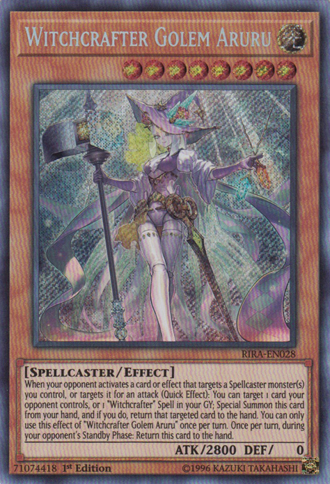 Witchcrafter Golem Aruru [RIRA-EN028] Secret Rare | Total Play