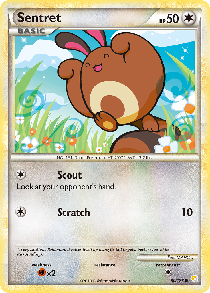 Sentret (80/123) [HeartGold & SoulSilver: Base Set] | Total Play