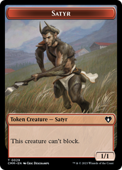 Saproling // Satyr Double-Sided Token [Commander Masters Tokens] | Total Play