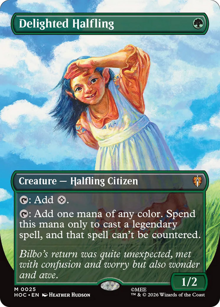 Delighted Halfling (Borderless) [The Hobbit: Eternal-Legal] | Total Play