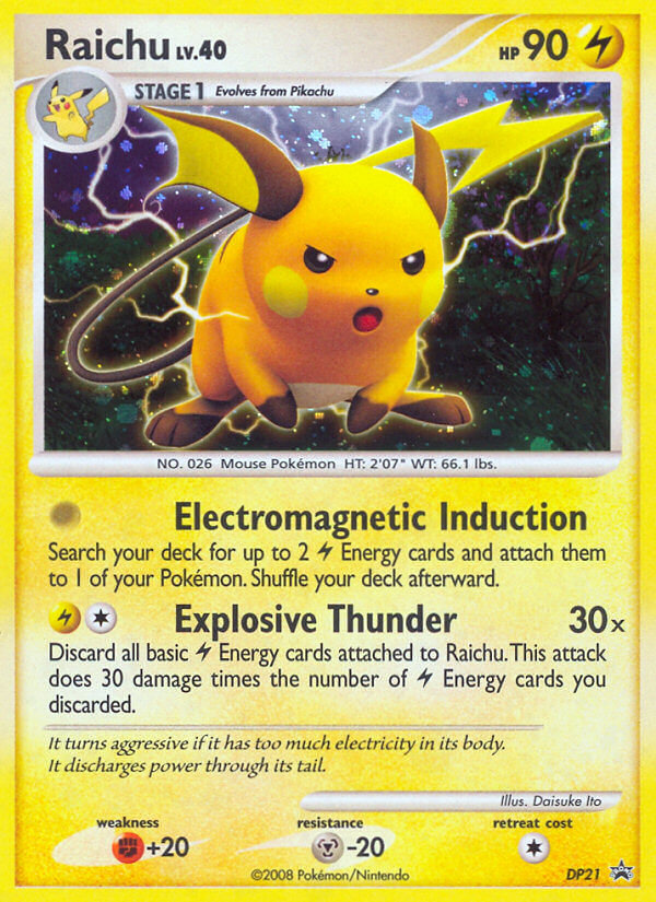 Raichu (DP21) [Diamond & Pearl: Black Star Promos] | Total Play