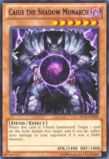 Caius the Shadow Monarch (Purple) [DL15-EN006] Rare | Total Play