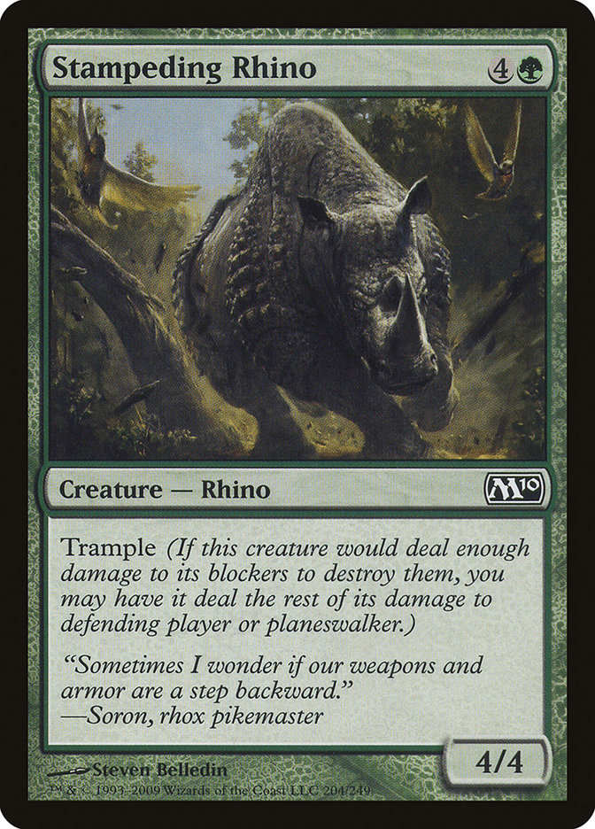 Stampeding Rhino [Magic 2010] | Total Play