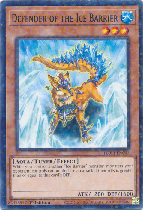 Defender of the Ice Barrier (Duel Terminal) [HAC1-EN043] Common | Total Play
