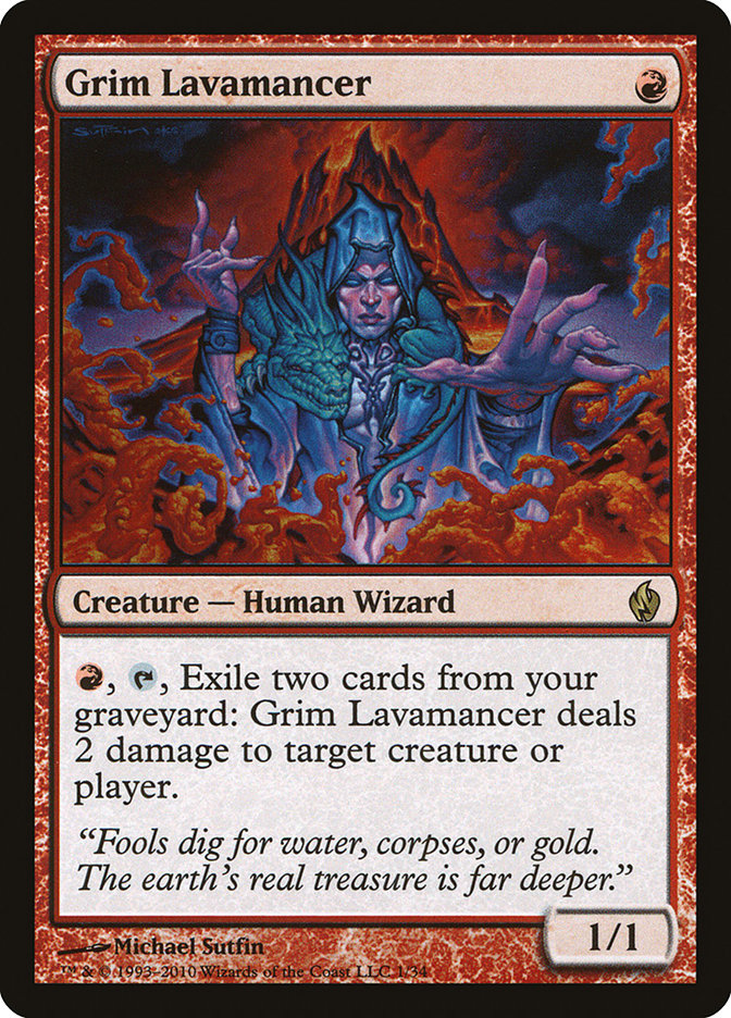 Grim Lavamancer [Premium Deck Series: Fire and Lightning] | Total Play