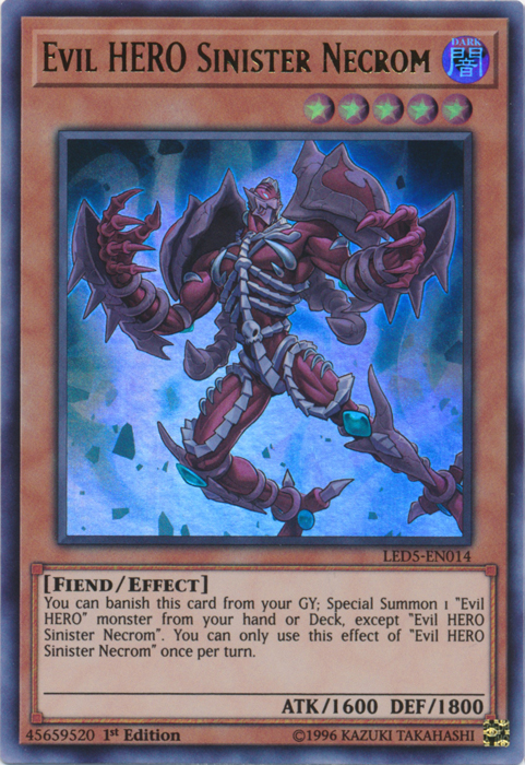 Evil Hero Sinister Necrom [LED5-EN014] Ultra Rare | Total Play