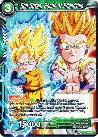 Son Goten, Bonds of Friendship (BT11-078) [Vermilion Bloodline 2nd Edition] | Total Play