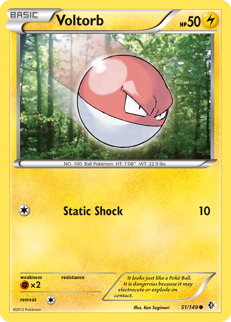 Voltorb (51/149) [Black & White: Boundaries Crossed] | Total Play
