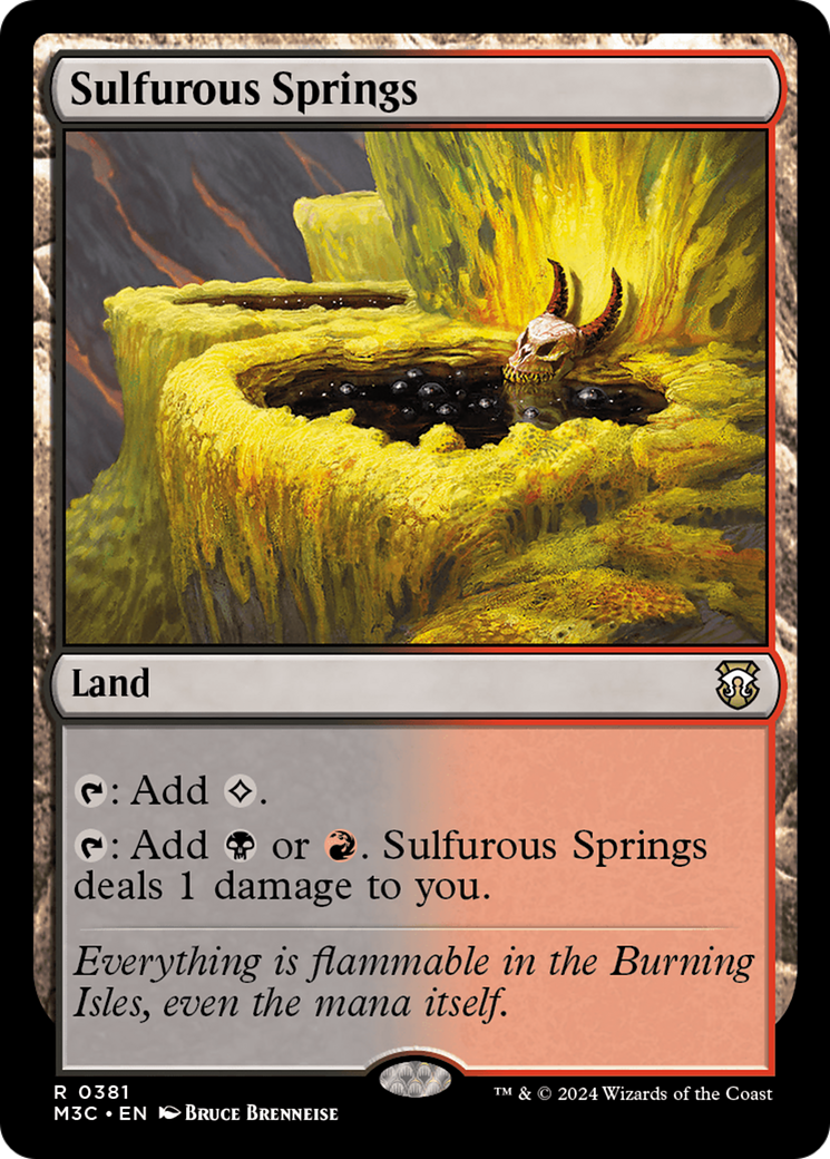 Sulfurous Springs (Ripple Foil) [Modern Horizons 3 Commander] | Total Play