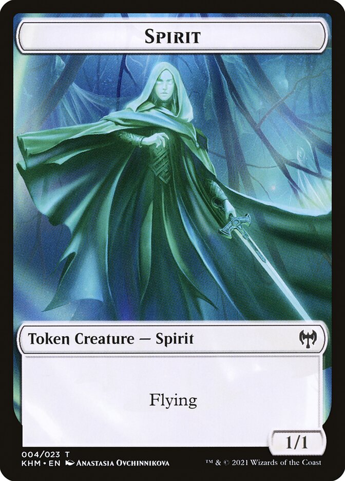 Dwarf Berserker // Spirit Double-Sided Token [Kaldheim Tokens] | Total Play