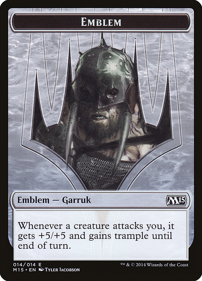 Garruk, Apex Predator Emblem [Magic 2015 Tokens] | Total Play