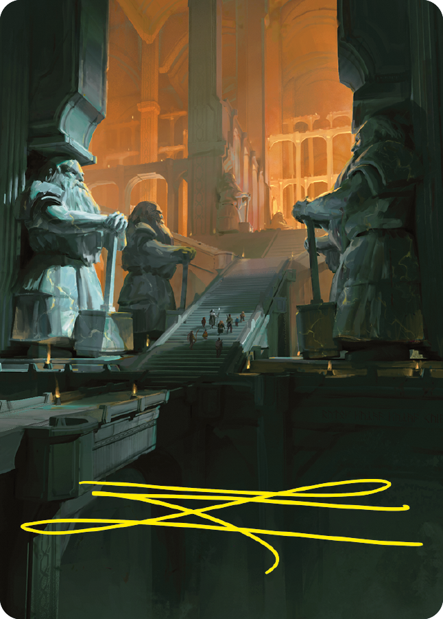 Mines of Moria Art Card (Gold-Stamped Signature) [The Lord of the Rings: Tales of Middle-earth Art Series] | Total Play