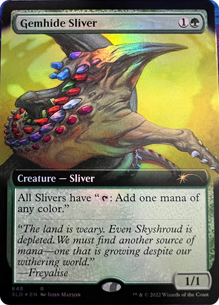 Gemhide Sliver (Extended Art) [Secret Lair Drop Series] | Total Play