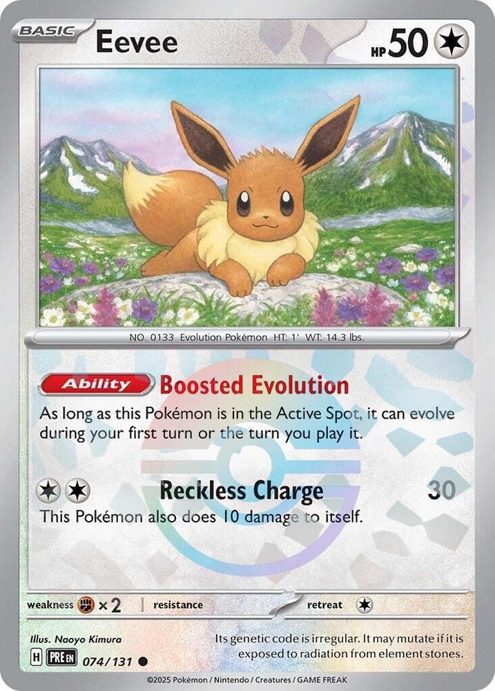 Eevee (074/131) (Poke Ball Pattern) [Scarlet & Violet: Prismatic Evolutions] | Total Play