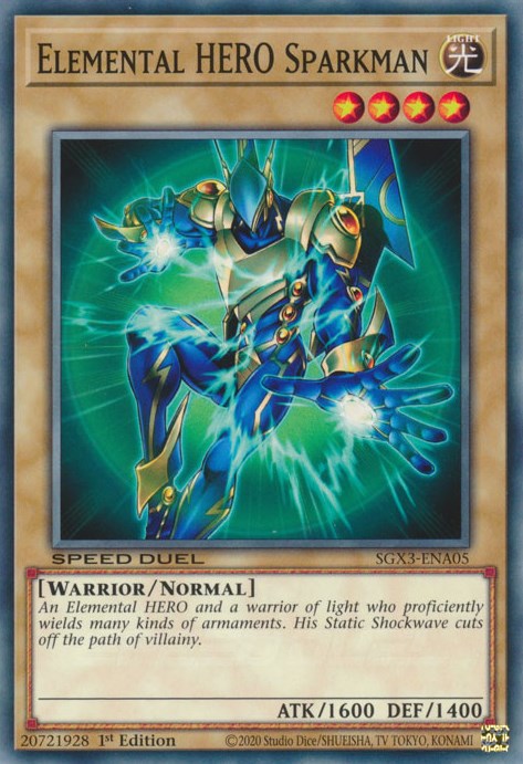 Elemental HERO Sparkman [SGX3-ENA05] Common | Total Play