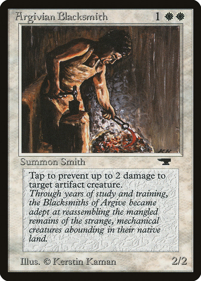 Argivian Blacksmith [Antiquities] | Total Play