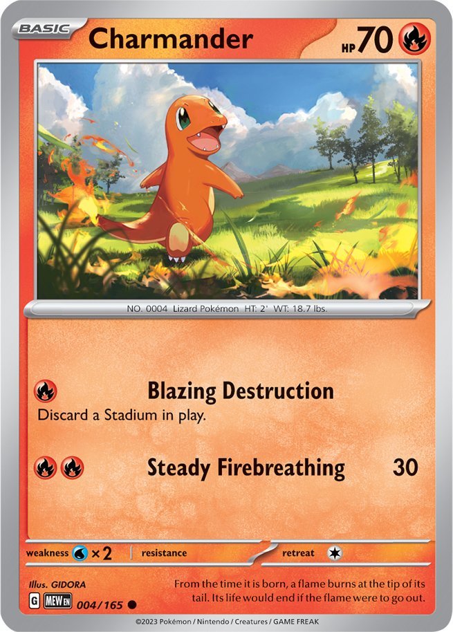 Charmander (004/165) [Scarlet & Violet 151] | Total Play