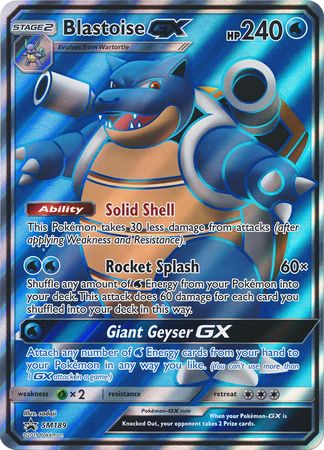Blastoise GX (SM189) (Jumbo Card) [Sun & Moon: Black Star Promos] | Total Play