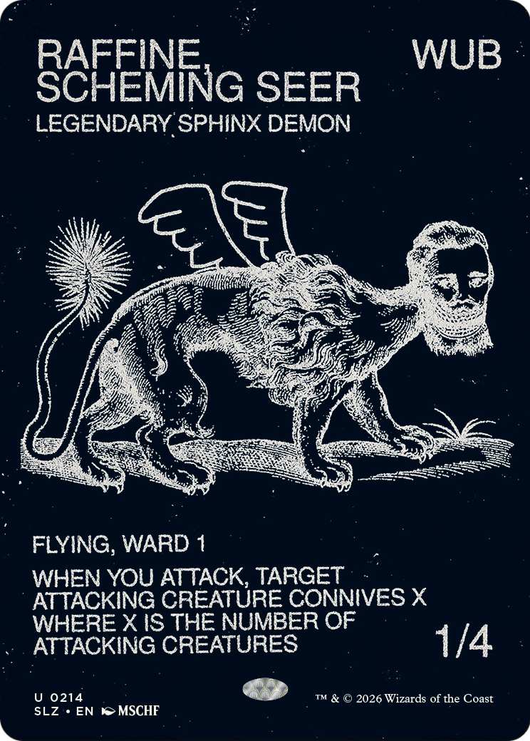 Raffine, Scheming Seer (0214) [Secret Lair x MSCHF: The Zeta Set] | Total Play