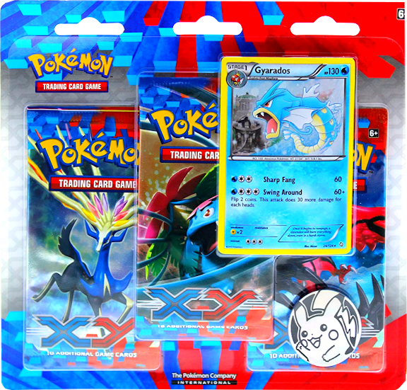 XY - 3-Pack Blister (Gyarados) (Promo Card Not Centered) | Total Play