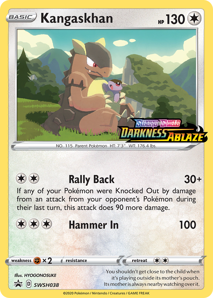 Kangaskhan (SWSH038) (Prerelease Promo) [Sword & Shield: Black Star Promos] | Total Play