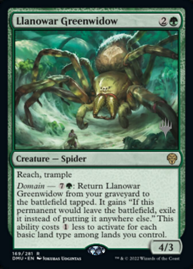 Llanowar Greenwidow (Promo Pack) [Dominaria United Promos] | Total Play