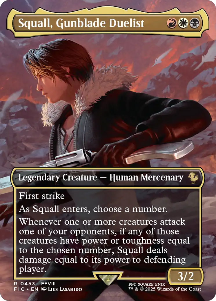 Squall, Gunblade Duelist (Borderless) [FINAL FANTASY Commander] | Total Play