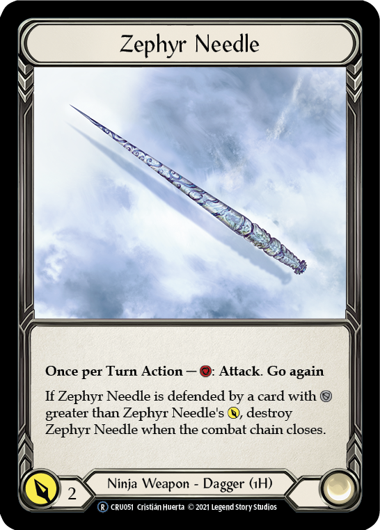 Zephyr Needle [U-CRU051] (Crucible of War Unlimited)  Unlimited Normal | Total Play