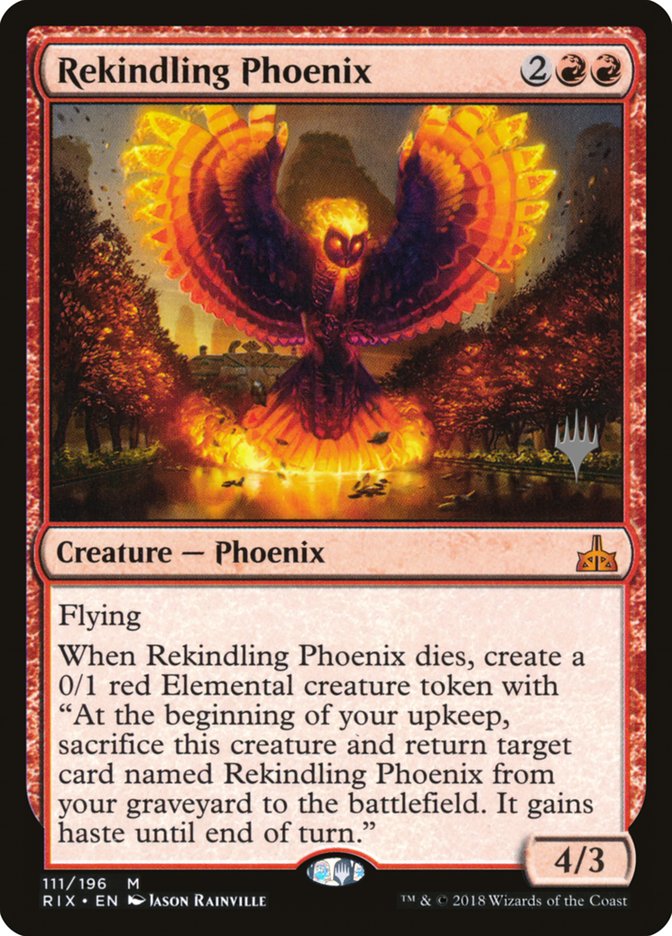 Rekindling Phoenix (Promo Pack) [Rivals of Ixalan Promos] | Total Play