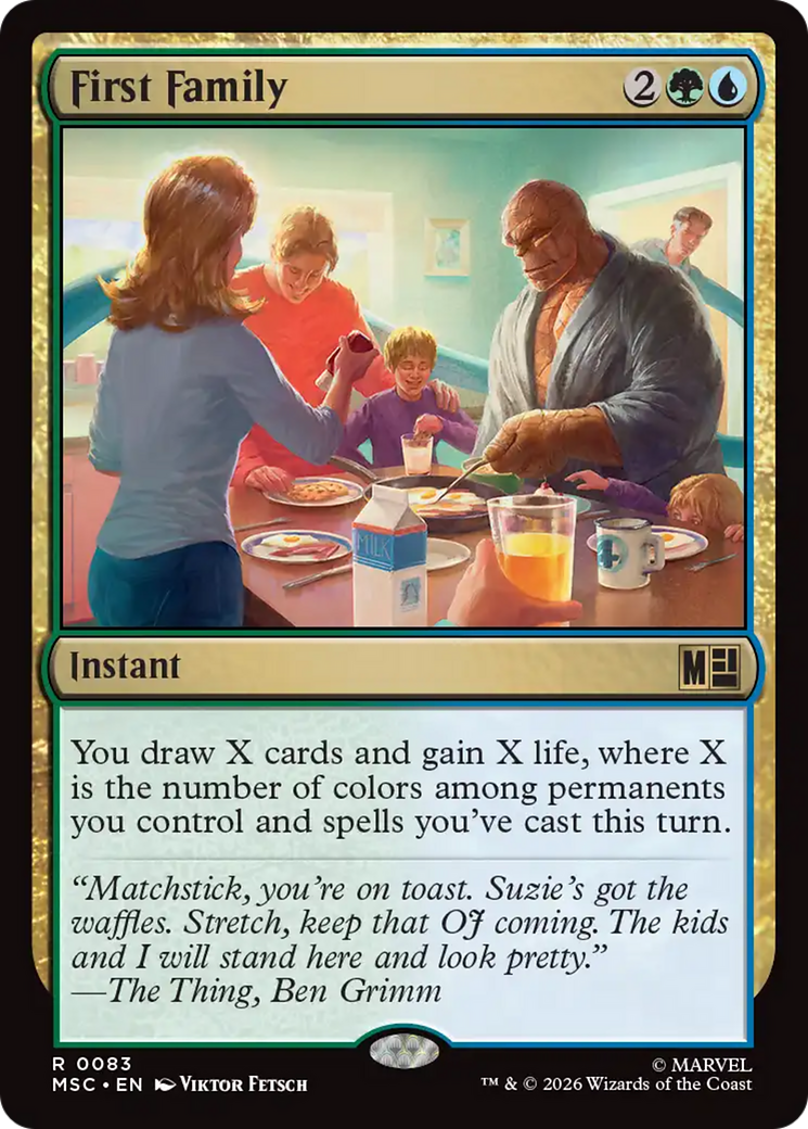 First Family (Surge Foil) [Marvel Super Heroes Commander] | Total Play