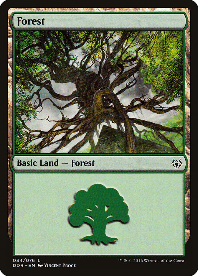 Forest (34) [Duel Decks: Nissa vs. Ob Nixilis] | Total Play