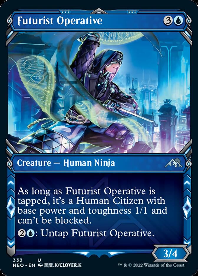 Futurist Operative (Showcase Ninja) [Kamigawa: Neon Dynasty] | Total Play