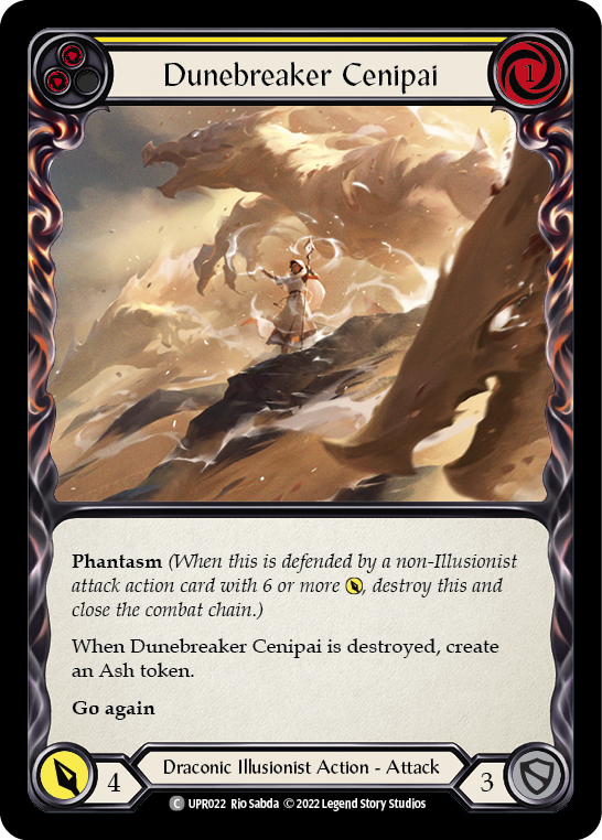 Dunebreaker Cenipai (Yellow) [UPR022] (Uprising)  Rainbow Foil | Total Play