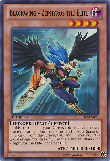 Blackwing - Zephyros the Elite [BP02-EN098] Common | Total Play