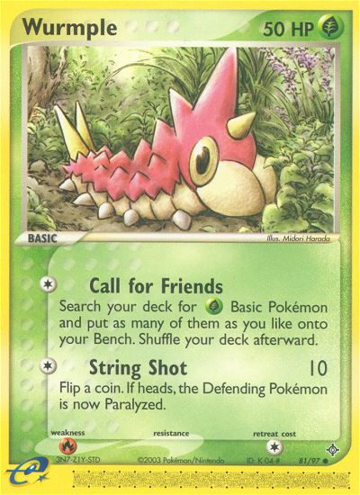 Wurmple (81/97) [EX: Dragon] | Total Play