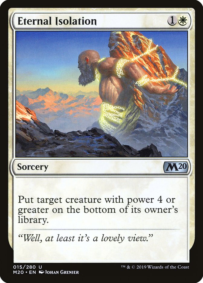 Eternal Isolation [Core Set 2020] | Total Play
