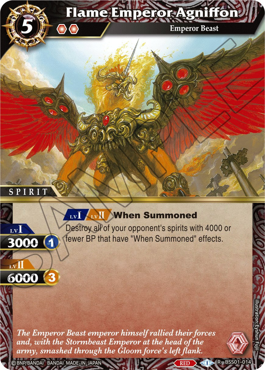 Flame Emperor Agniffon (BSS01-014) [Dawn of History] | Total Play