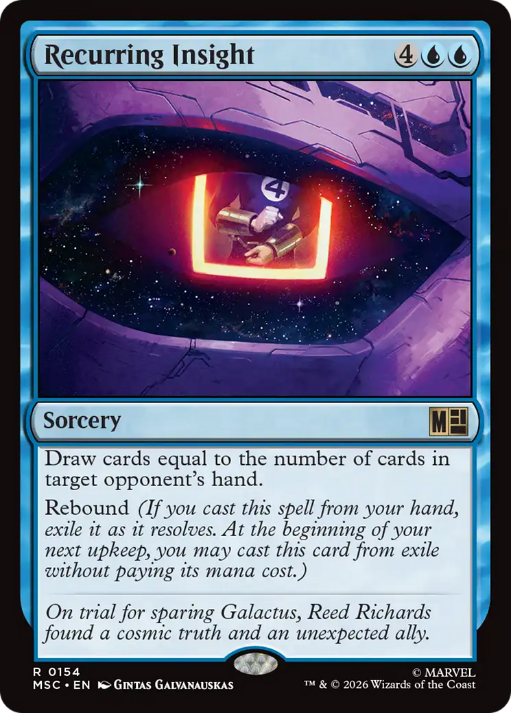 Recurring Insight (Surge Foil) [Marvel Super Heroes Commander] | Total Play