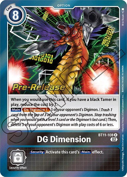 DG Dimension [BT11-108] [Dimensional Phase Pre-Release Promos] | Total Play