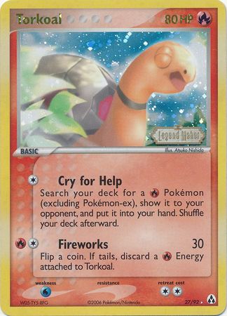 Torkoal (27/92) (Stamped) [EX: Legend Maker] | Total Play