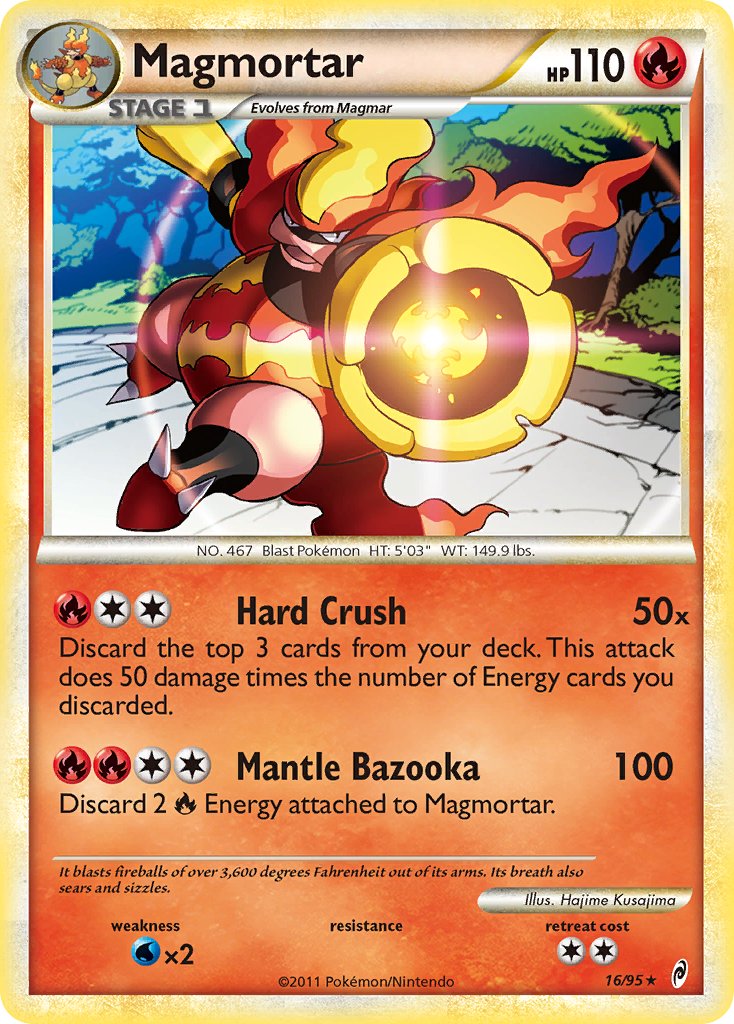 Magmortar (16/95) (Theme Deck Exclusive) [HeartGold & SoulSilver: Call of Legends] | Total Play