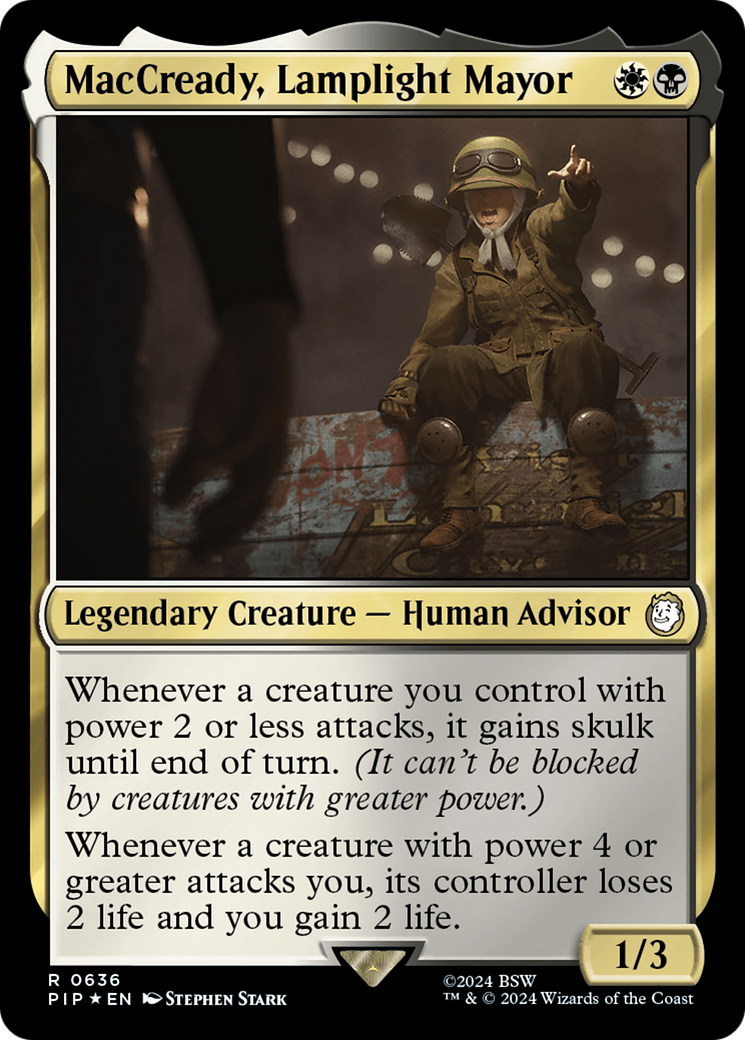MacCready, Lamplight Mayor (Surge Foil) [Fallout] | Total Play
