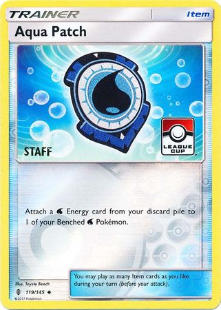 Aqua Patch (119/145) (League Promo Staff) [Sun & Moon: Guardians Rising] | Total Play